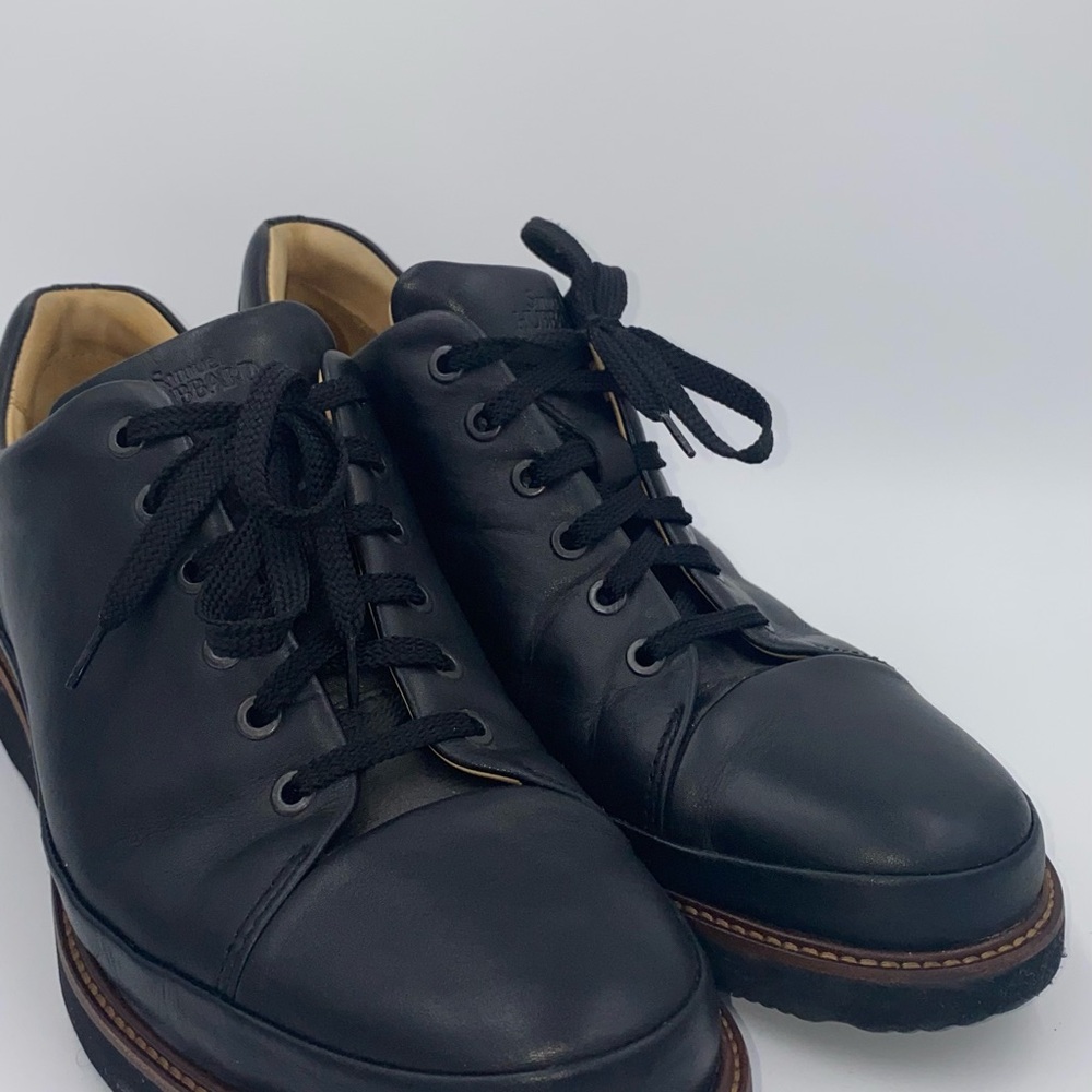 Samuel Hubbard 11 Sneakers Black Leather “Dress Fast” Shoes Lace Vibram     HH09